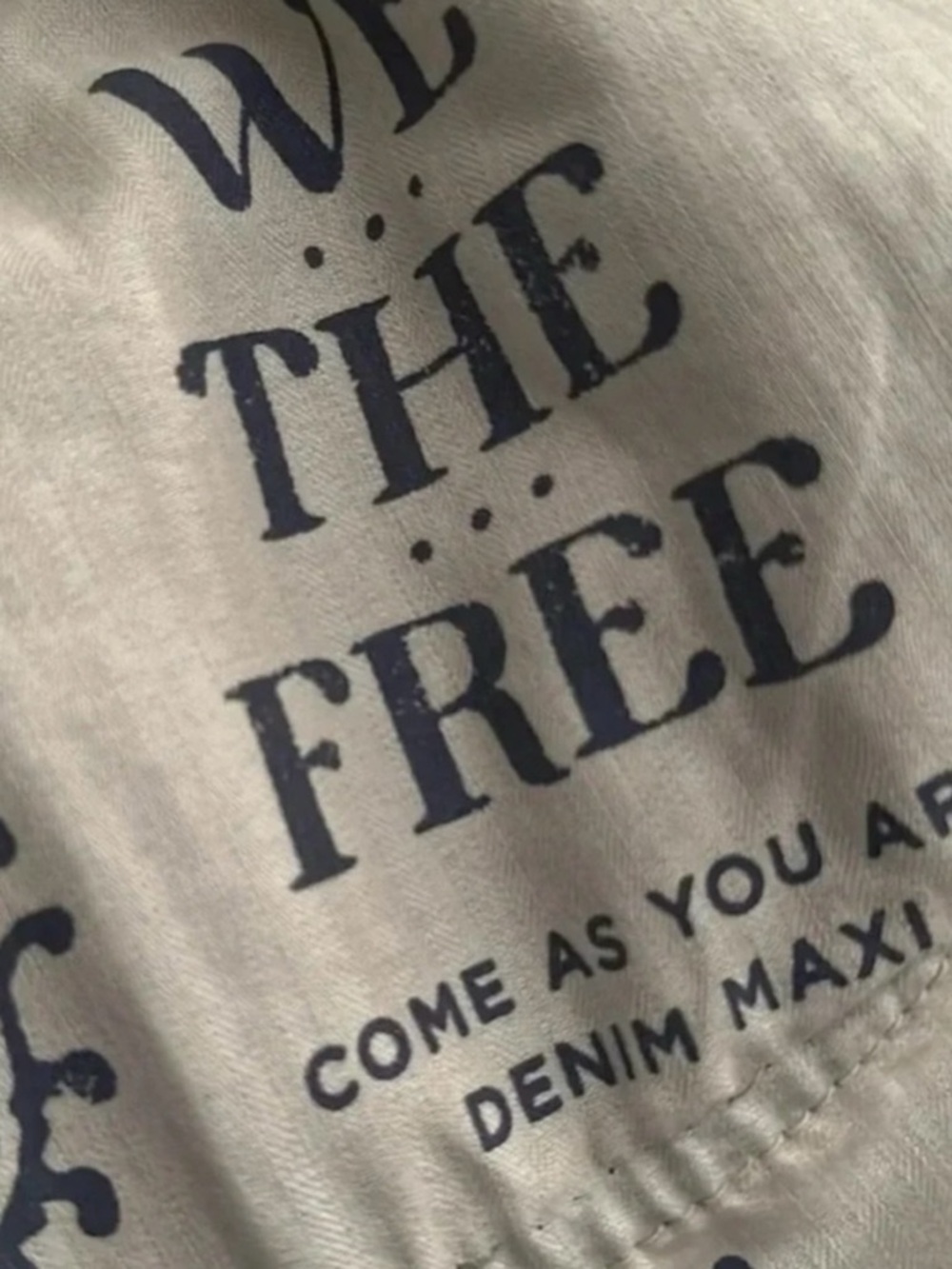 Free People Denim Maxi Skirt Size 12 NWT Come As You Are Mid Rise Blue - Picture 10 of 15